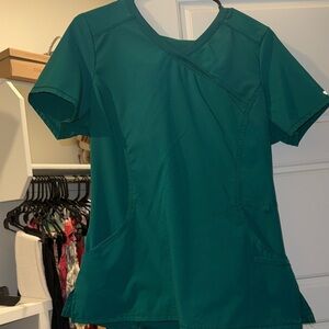 Teal Women's Scrub Top With Matching Joggers